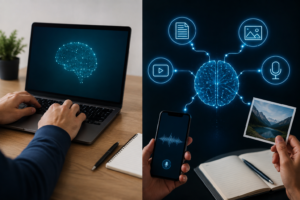 Single-mode vs multimodal AI input